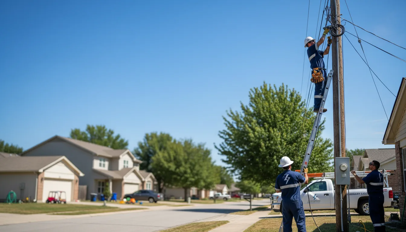 Residential electrician providing installation services in Lovejoy, IL